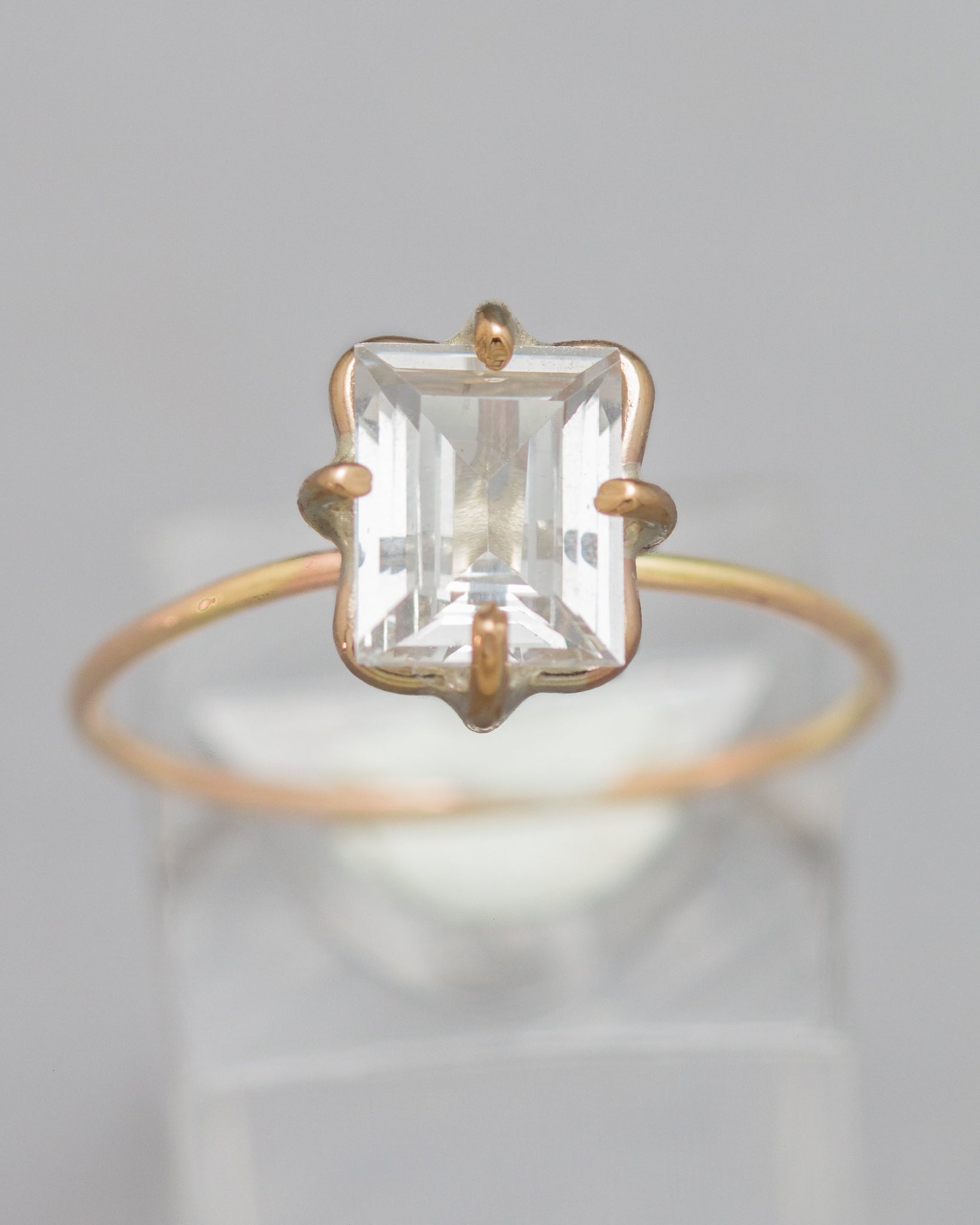 White Zircon Stacking Ring