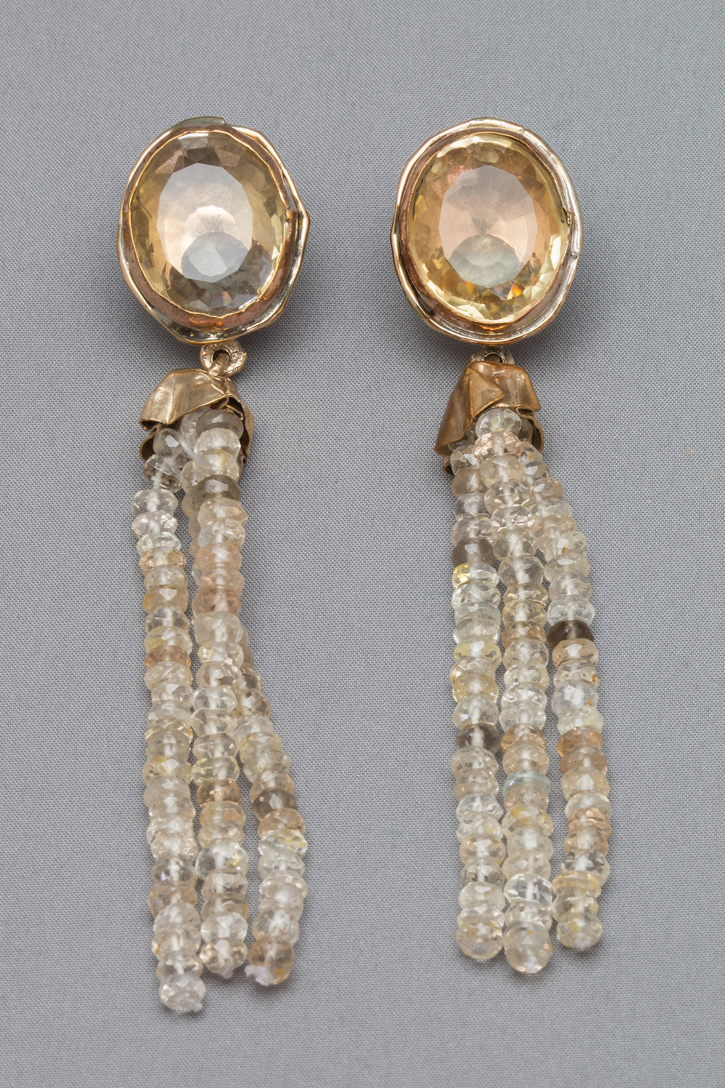 Citrine and Topaz Earrings