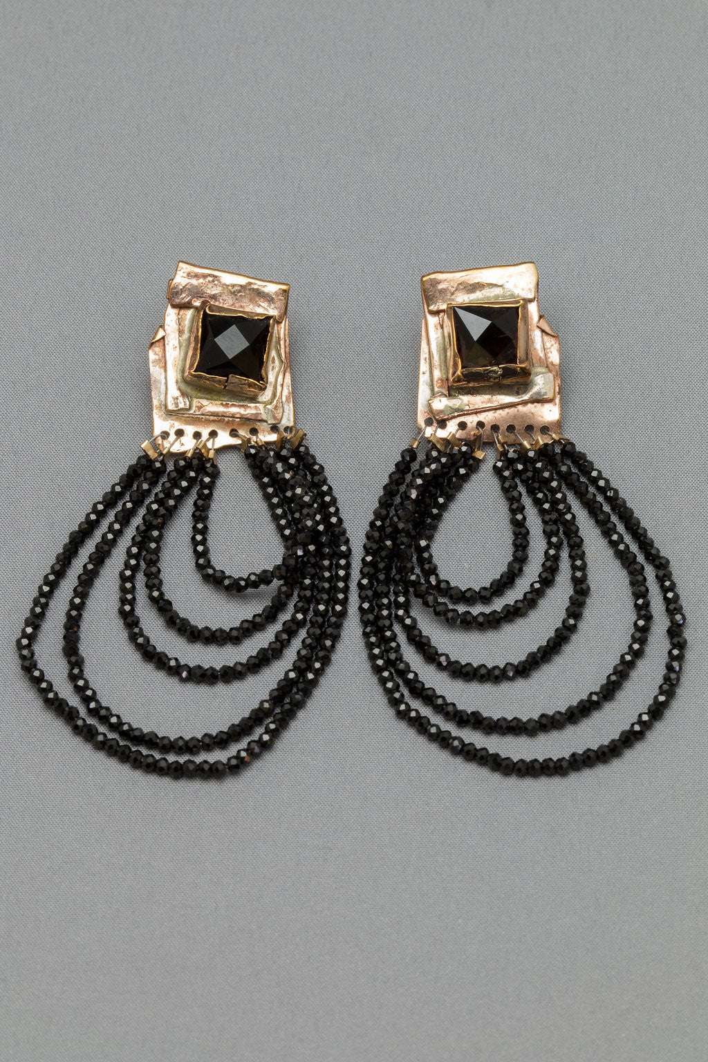 Black Spinel Earrings