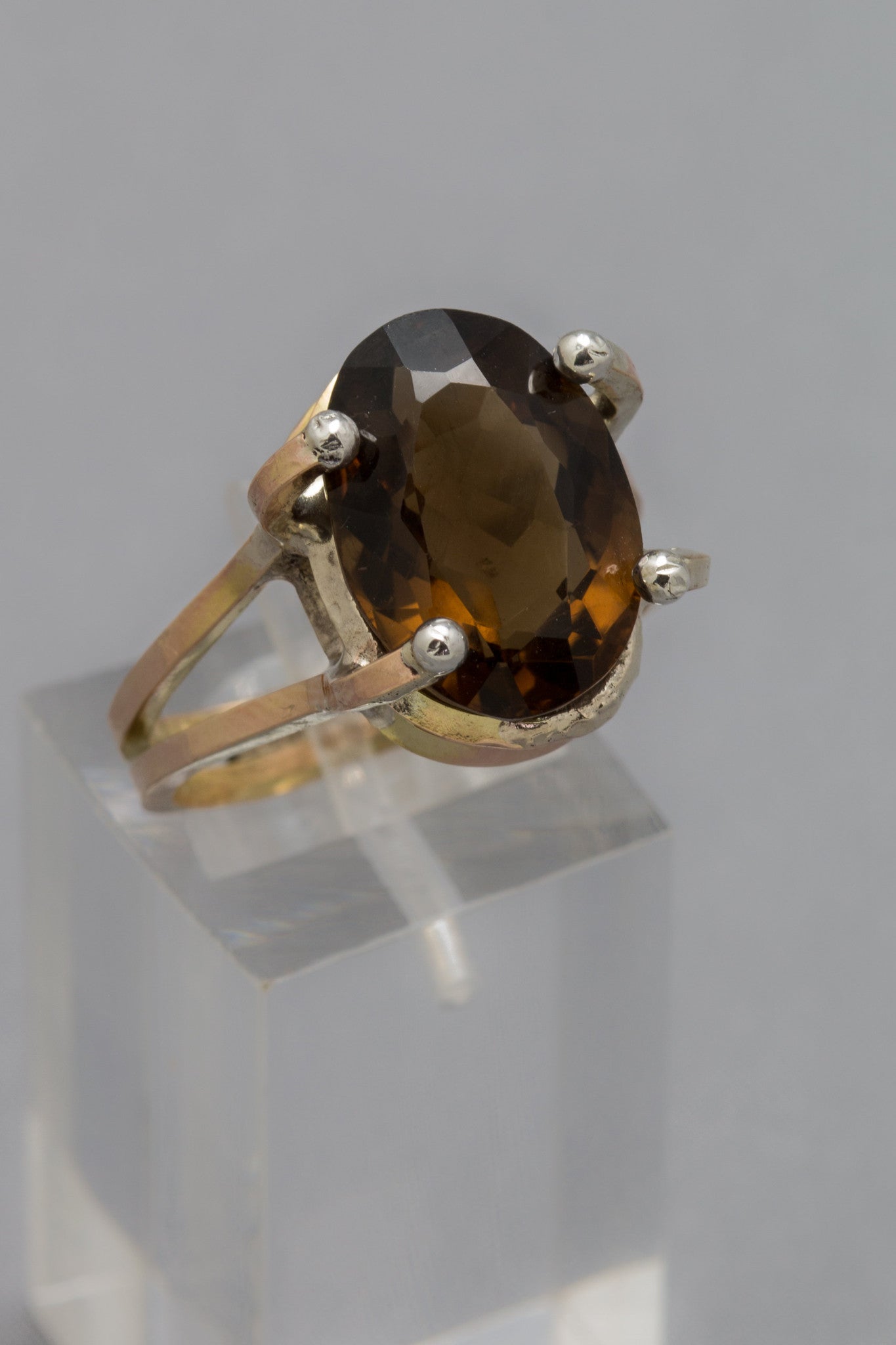 Cognac Smokey Quartz Ring