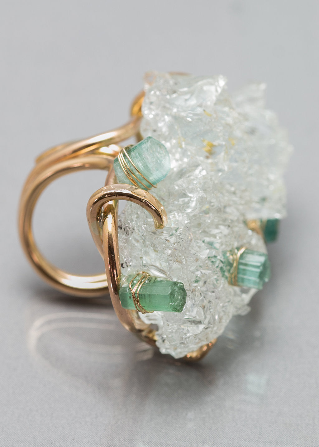 Frederique's Glittery Aquamarine Ring